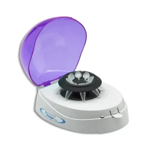 BENCHMARK SCIENTIFIC C1008-P-E Mini Centrifuge, Purple Lid, 2 Rotors, 100 To 240V | CE7MJC