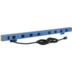 BENCHPRO A8-66 Power Strip 66 W x 4 D x 2 Inch H Black | AA4PAX 12V681