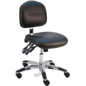 BENCHPRO LAS-DCR-WW-BLACK Ergonomic Chair Vinyl Black | AB8TGA 28AE06