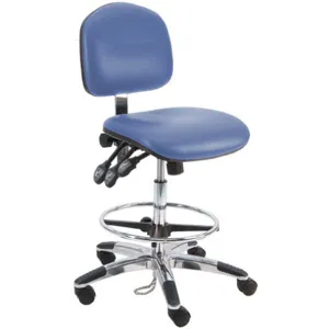 BENCHPRO LAT-DCR-WW-BLUE Ergonomic Chair Vinyl blue | AH2GRU 28AD70