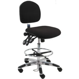 BENCHPRO LAT-DF-WW-BLACK Ergonomic Chair Fabric Black | AH2GTN 28AE05