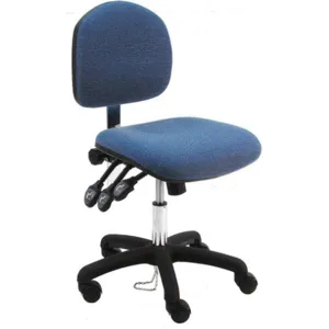 BENCHPRO LNS-DF-WW-BLUE Ergonomic Chair Fabric blue | AH2GRJ 28AD55