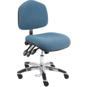 BENCHPRO WAS-F-WW-BLUE Task Chair 450 Lb Blue Polished Aluminium | AF8LNC 28AD83