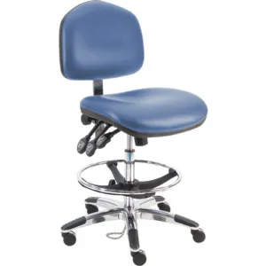 BENCHPRO WAT-DCR-WW-BLUE Ergonomic Chair Vinyl blue | AH2GTE 28AD88