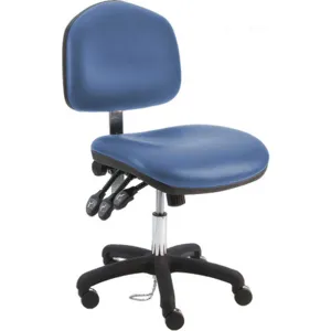 BENCHPRO WNS-DCR-WW-BLUE Ergonomic Chair Vinyl blue | AH2GRX 28AD75