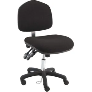 BENCHPRO WNS-DF-WW-BLACK Ergonomic Chair Fabric Black | AH2GTQ 28AE10