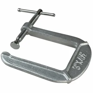 BESSEY CM34DR C-Clamp, Light Duty, Flat, Swivel, Sliding T Handle, 0 Inch to 3 in, 4 1/2 Inch Throat Dp | CN9KFF 60PR67