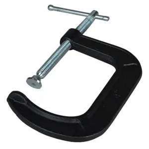 BESSEY CM60 C-Clamp, Medium Duty, Flat, Swivel, Sliding T Handle, 0 Inch to 6 in, 3 Inch Throat Dp | CN9KFK 60PR70