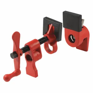 BESSEY PC12-2 Pipe Clamp, Light Duty, 440 lb Clamping Force, 1 1/2 Inch Throat Dp, Crank Handle | CN9KFW 48ZY80