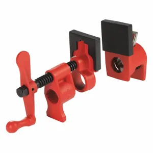 BESSEY PC34-2 Pipe Clamp, Light Duty, 440 lb Clamping Force, 1 3/4 Inch Throat Dp, Crank Handle | CN9KFX 48ZY81