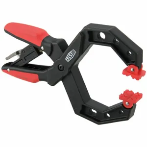 BESSEY XCRG4 Spring Clamp, Non Marring/Pivoting/Soft Jaw Tip, Plastic, 4 Inch Max Jaw Opening, Resin | CN9KFZ 60PR61