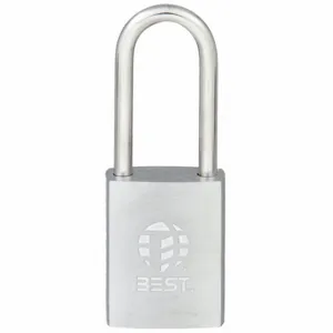 BEST 11B772T Padlock, 2 Inch Size Vertical Shackle Clearance, 7/8 Inch Height | CN9LYZ 45CK63