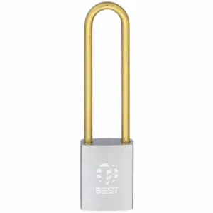 BEST 11B780T Padlock, 4 Inch Size Vertical Shackle Clearance, 7/8 Inch Height | CN9LYR 52HK55