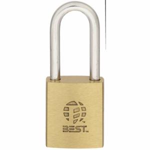 BEST 21B772L606 Padlock, 2 Inch Size Vertical Shackle Clearance, 7/8 Inch Height | CN9LXN 425R08