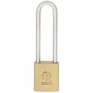 BEST 21B782L606 Padlock, 4 Inch Size Vertical Shackle Clearance, 7/8 Inch Height | CN9LYU 425R09