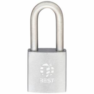 BEST 41B772L Padlock, 2 Inch Size Vertical Shackle Clearance, 7/8 Inch Height | CN9LYX 45CK43