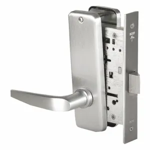 BEST 45H0L16J626LH Mortise Lockset, Grade 1, 40H, Satin Chrome, Lock Is Keyless | CN9KWW 455V40