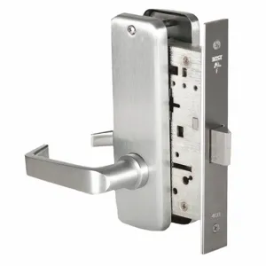 BEST 45H0N15J626RH Mortise Lockset, Grade 1, 45H Escutcheon, Satin Chrome, Not Keyed | CN9KYH 45CK75