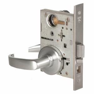 BEST 45H7A14H626RHRB Door Lever Lockset, Grade 1, 40H Rose, Satin Chrome, Not Keyed | CN9KPQ 454U50