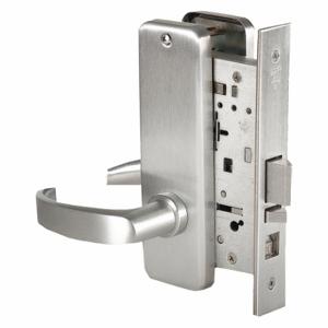 BEST 45H7D14J626LH Door Lever Lockset, Grade 1, 40 H Escutcheon, Satin Chrome, Not Keyed | CN9KMQ 454U82