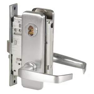 BEST 45H7A15J626RHRB Door Lever Lockset, Grade 1, 40 H Escutcheon, Satin Chrome, Not Keyed | CN9KNJ 454U60