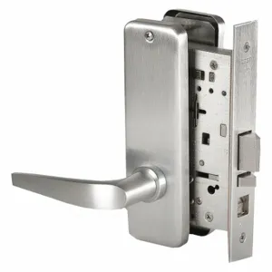 BEST 45H7A16J626RH Mortise Lockset, Grade 1, 45H Escutcheon, Satin Chrome, Different | CN9KYA 45CK54