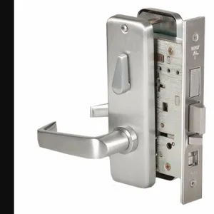 BEST 45H7AB15J626RH Mortise Lockset, Grade 1, 45H Escutcheon, Satin Chrome, Different | CN9KYE 45CK78