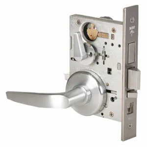 BEST 45H7AB16H626RH Mortise Lockset, Grade 1, 45H Rose Trim, Satin Chrome, Different | CN9KZB 45CK03