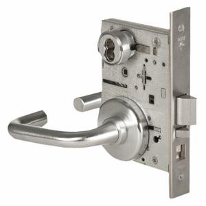 BEST 45H7AB3H626LH Door Lever Lockset, Grade 1, 40H Rose, Satin Chrome, Not Keyed | CN9LAV 454U74