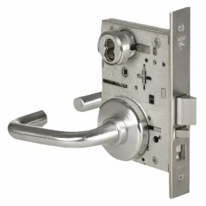 BEST 45H7A3H626LH Door Lever Lockset, Grade 1, 40H Rose, Satin Chrome, Not Keyed | CN9KPL 454U64