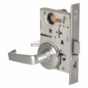 BEST 45H7R15H626RHRB Door Lever Lockset, Grade 1, 40H Rose, Satin Chrome, Not Keyed | CN9KPE 454V06