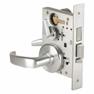 BEST 45H7TD14H626RH Mortise Lockset, Grade 1, 45H Rose Trim, Satin Chrome, Different | CN9KYW 45CK09