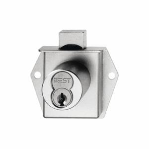 BEST 5L7MD2626T Interchangeable Core Cabinet and Drawer Dead Bolt Locks, 1 1/2 Inch Size Material Thick | CN9KHH 402T31