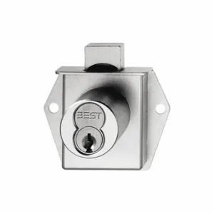 BEST 5L7MD2612T Interchangeable Core Cabinet and Drawer Dead Bolt Locks, 1 1/2 Inch Size Material Thick | CN9KHD 402T29