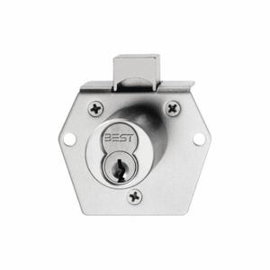 BEST 5L6RD2626 Interchangeable Core Cabinet and Drawer Dead Bolt Locks, 1 Inch Size Material Thick | CN9KHP 402T25