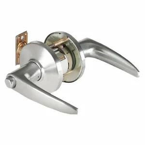 BEST 9K30L16CS3626 Door Lever Lockset, Grade 1, Curved No Return Lever, Satin Chrome, Not Keyed | CN9KRF 481U40