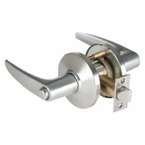 BEST 9K30L16DSTK626 Door Lever Lockset, Grade 1, Curved No Return Lever, Satin Chrome, Not Keyed | CN9KRG 481U43