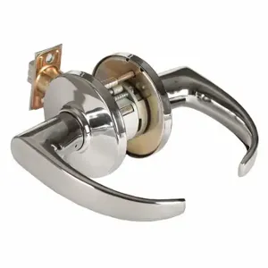 BEST 9K30N14DS3625 Door Lever Lockset, Grade 1, Curved Return Lever, Bright Chrome, Not Keyed | CN9KRK 481U45