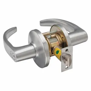 BEST 9K37AB14CS3626 Lever, Grade 1, 9K Curved Return Lever, Satin Chrome, Not Keyed, Lever | CN9KWA 49M866