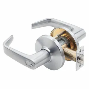 BEST 9K37AB15DS3626 Lever, Grade 1, 9K Contour Angle Lever, Satin Chrome, Not Keyed, Lever, Cylindrical | CN9KVZ 49M868