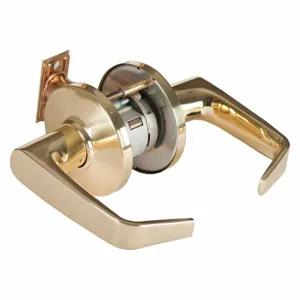 BEST 9K37D15DS3605 Door Lever Lockset, Grade 1, Bright Brass, Coreless | CN9KQZ 481U63