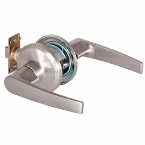 BEST QTL230A619SA478S Door Lever Lockset, Grade 2, Slate, Satin Nickel, Not Keyed | CN9KVJ 446N08