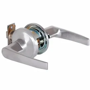 BEST QTL230A626SAFLR Door Lever Lockset, Grade 2, Slate, Satin Chrome, Not Keyed | CN9KVC 446M87