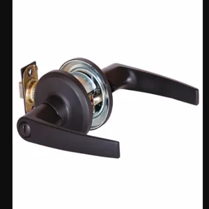 BEST QTL240A613SAFLR Door Lever Lockset, Grade 2, Slate, Oil Rubbed Bronze, Not Keyed | CN9KUZ 446M94