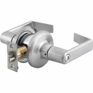 BEST QTL240E626SAFLR Door Lever Lockset, Grade 2, Sierra, Satin Chrome, Not Keyed | CN9KUP 446M89