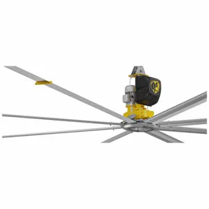 BIG ASS FANS F-PFX4-1202S34X4 HVLS Fan, 12 ft Blade Dia, Variable Speeds, 200 to 240 VAC, 46.5 Inch, 1 Phase | CR7QAU 793PH2