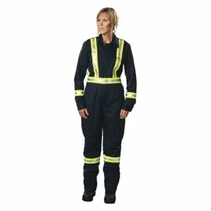 BIG BILL 1175US7-SR-NAY Coverall, 8.7 Cal/Sq Cm ATPV, WomenS, S, 36 Inch | CN9MQF 38UG64