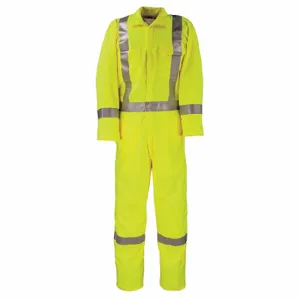 BIG BILL 1328TY7-3XLT-YEL Coverall, 8.9 Cal/Sq Cm ATPV, MenS, 3X, 56 Inch | CN9MPR 49R033