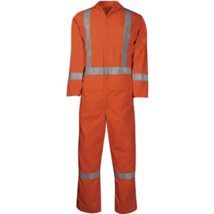 BIG BILL 408US7 - XL - REG - ORA Flame-Resistant Coverall XL | AJ2GBK 49R118