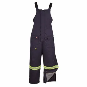 BIG BILL M905US7-5XLT-NAY Bib Overalls, 59 Inch Size | CN9MNF 49R005